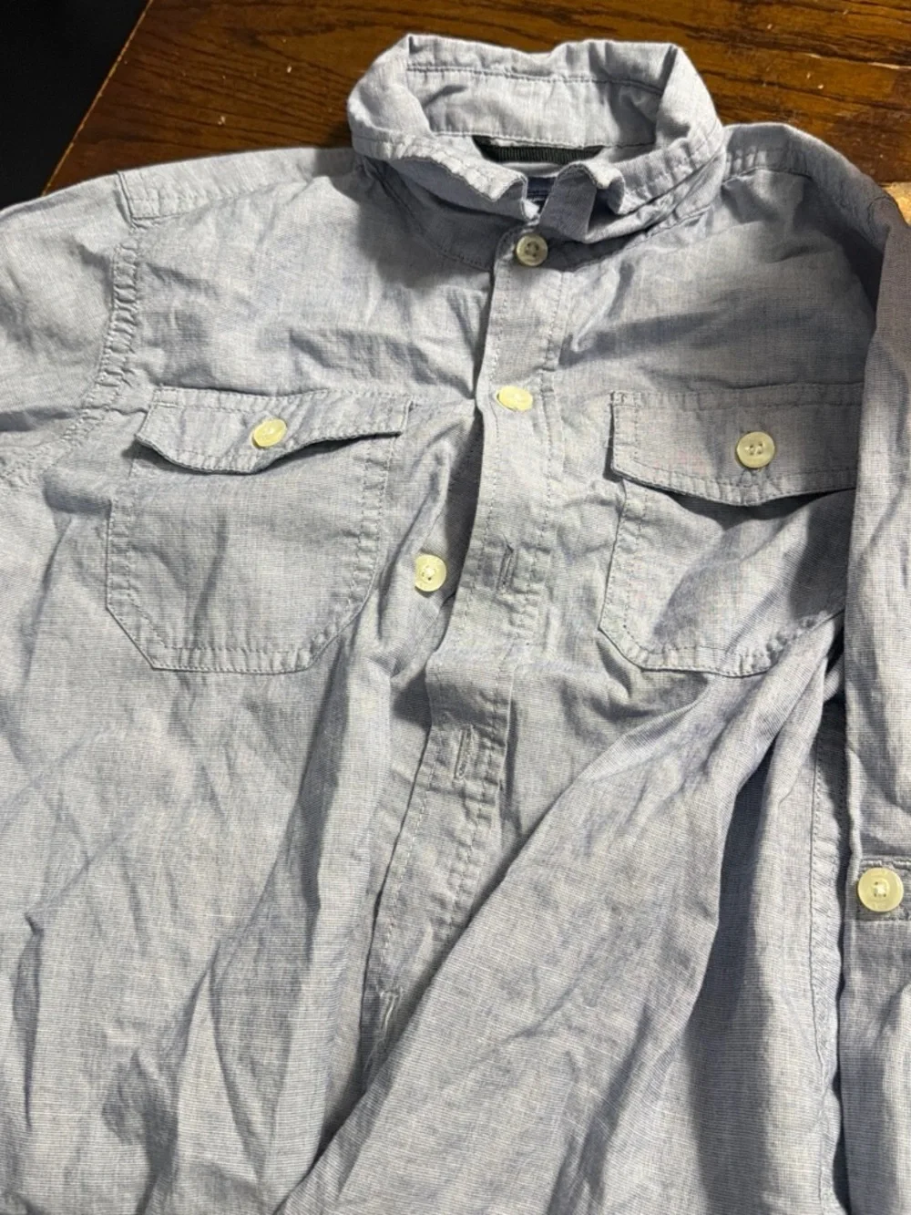 GAP Light Blue Button-Up Shirt